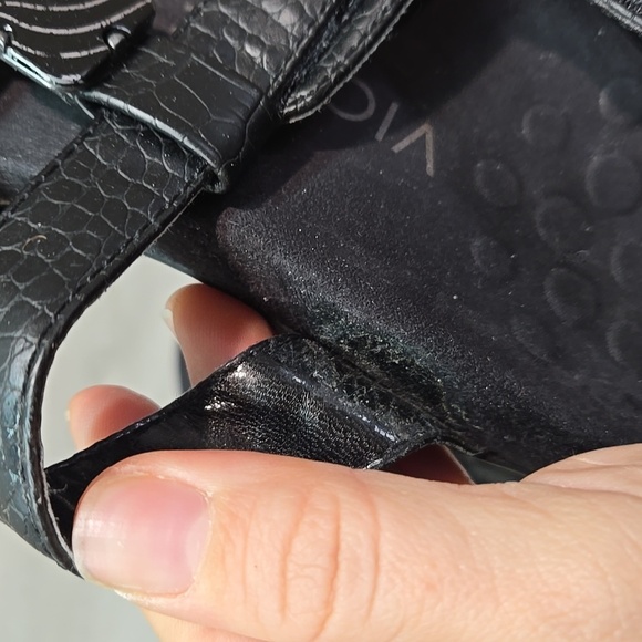 Vionic Women Amber Leather Sandals shoes flats sz 8 - Picture 8 of 12